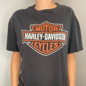 Black Vintage Classic Harley Davidson T Shirt Size Large